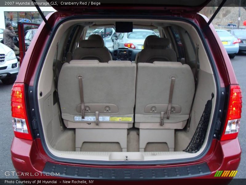 Cranberry Red / Beige 2007 Hyundai Entourage GLS