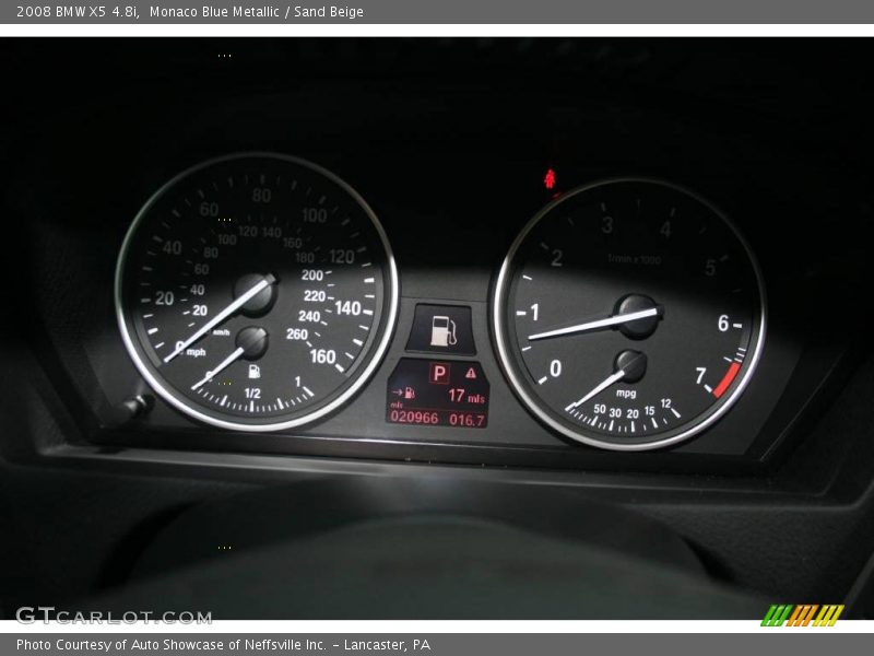 Monaco Blue Metallic / Sand Beige 2008 BMW X5 4.8i
