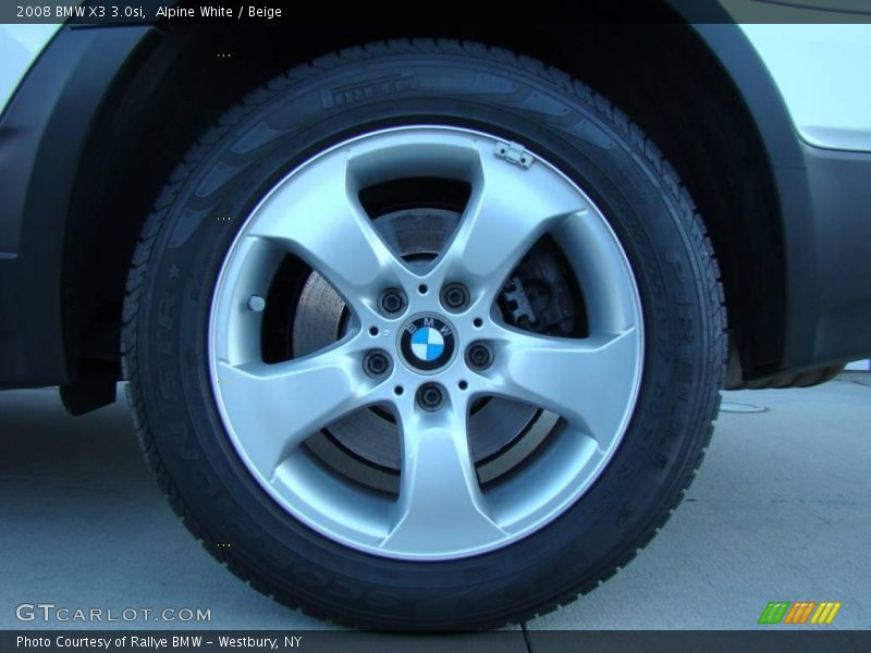 Alpine White / Beige 2008 BMW X3 3.0si