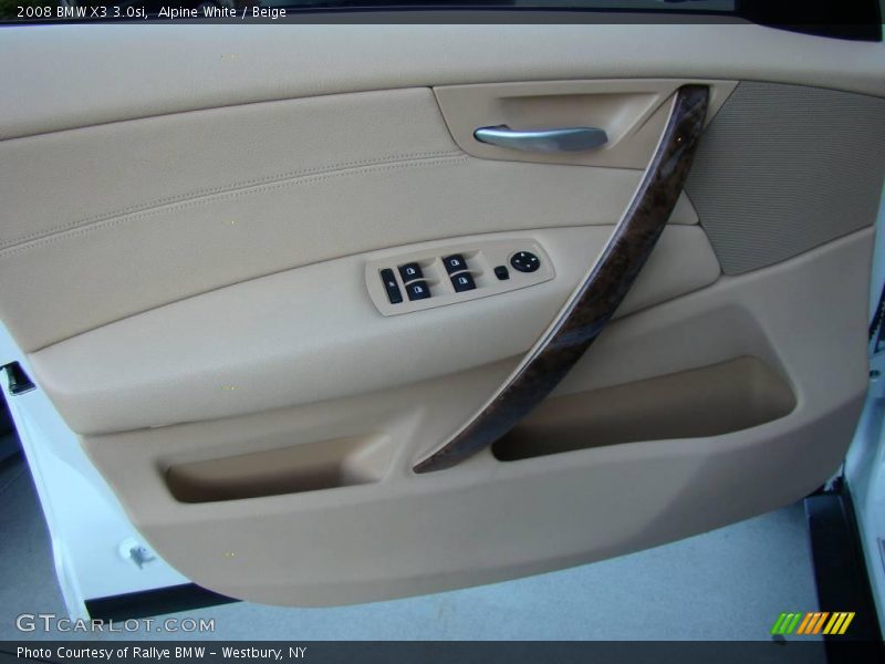 Alpine White / Beige 2008 BMW X3 3.0si