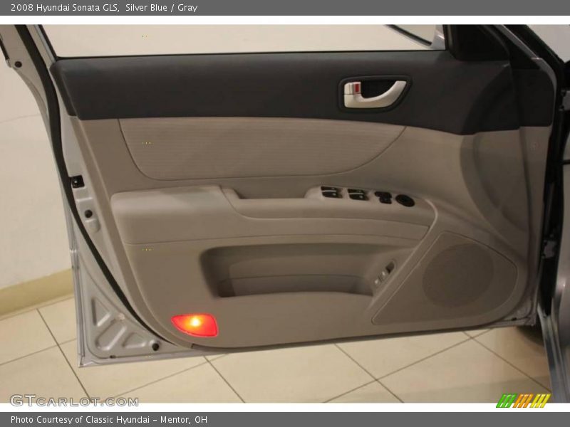Silver Blue / Gray 2008 Hyundai Sonata GLS