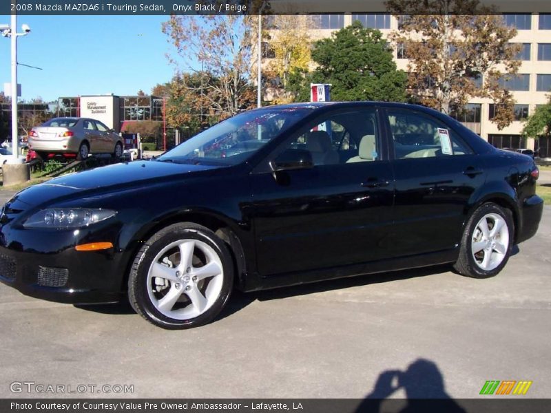 Onyx Black / Beige 2008 Mazda MAZDA6 i Touring Sedan