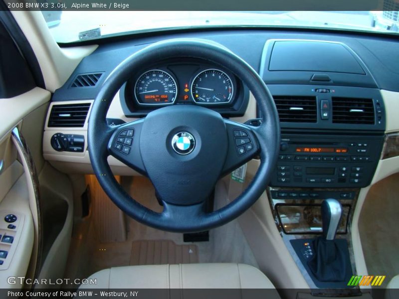 Alpine White / Beige 2008 BMW X3 3.0si