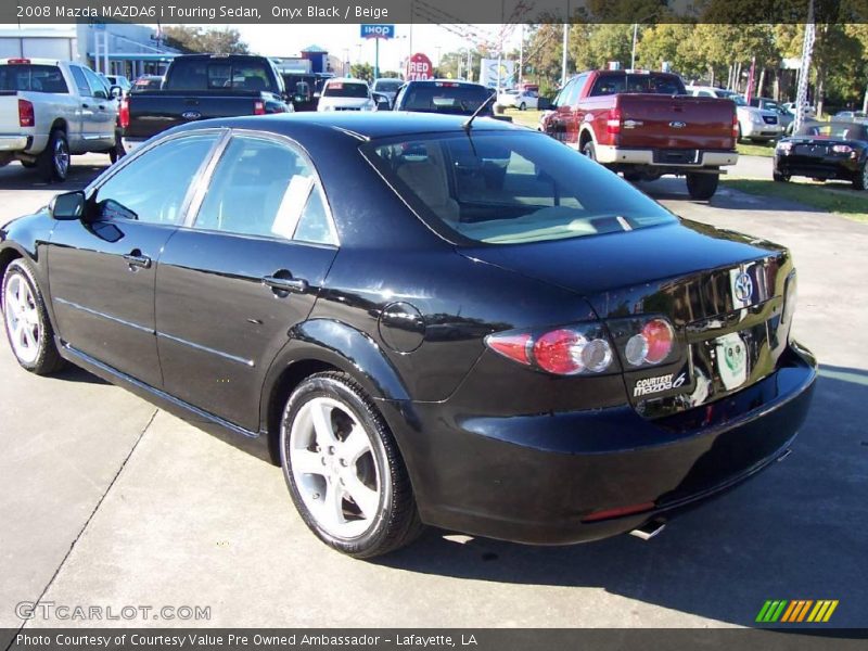 Onyx Black / Beige 2008 Mazda MAZDA6 i Touring Sedan