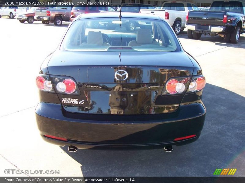 Onyx Black / Beige 2008 Mazda MAZDA6 i Touring Sedan