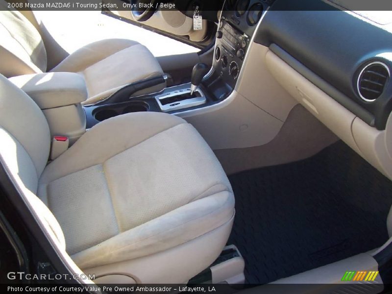 Onyx Black / Beige 2008 Mazda MAZDA6 i Touring Sedan