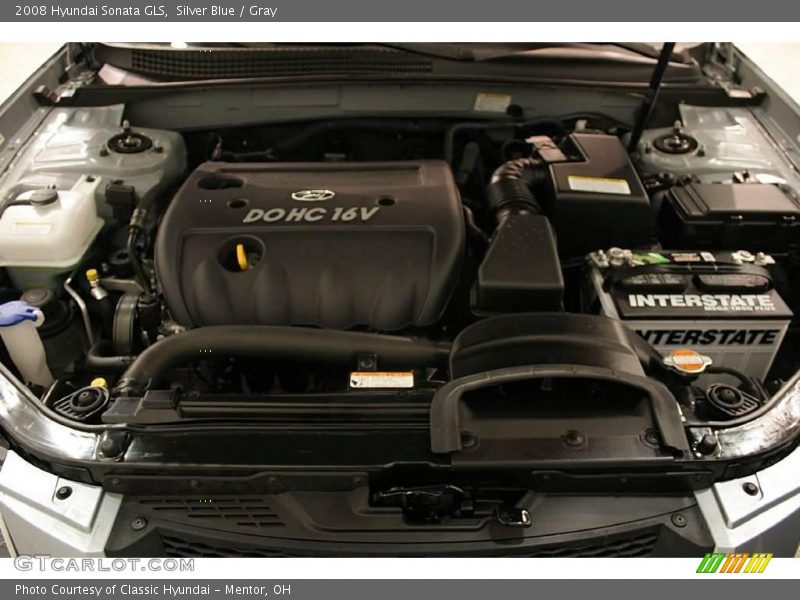 Silver Blue / Gray 2008 Hyundai Sonata GLS