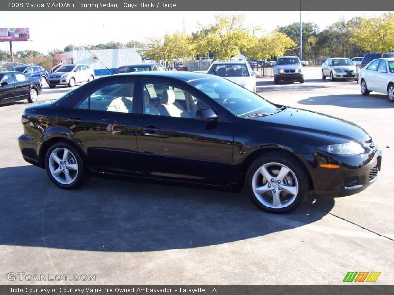 Onyx Black / Beige 2008 Mazda MAZDA6 i Touring Sedan