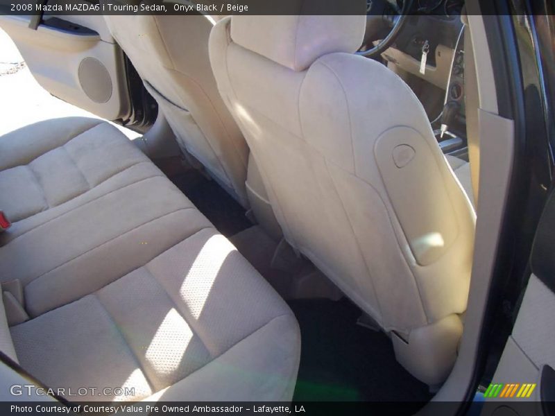 Onyx Black / Beige 2008 Mazda MAZDA6 i Touring Sedan