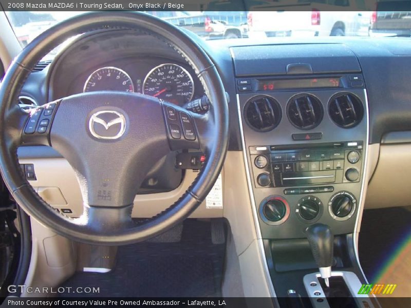 Onyx Black / Beige 2008 Mazda MAZDA6 i Touring Sedan