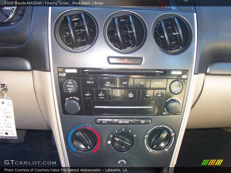 Onyx Black / Beige 2008 Mazda MAZDA6 i Touring Sedan