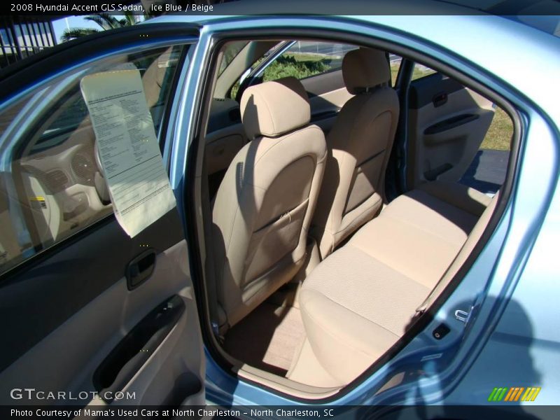 Ice Blue / Beige 2008 Hyundai Accent GLS Sedan