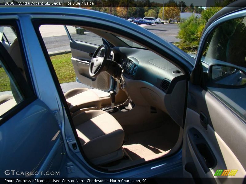 Ice Blue / Beige 2008 Hyundai Accent GLS Sedan