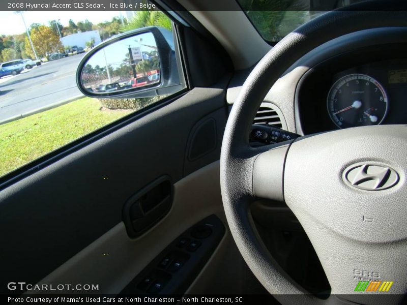 Ice Blue / Beige 2008 Hyundai Accent GLS Sedan