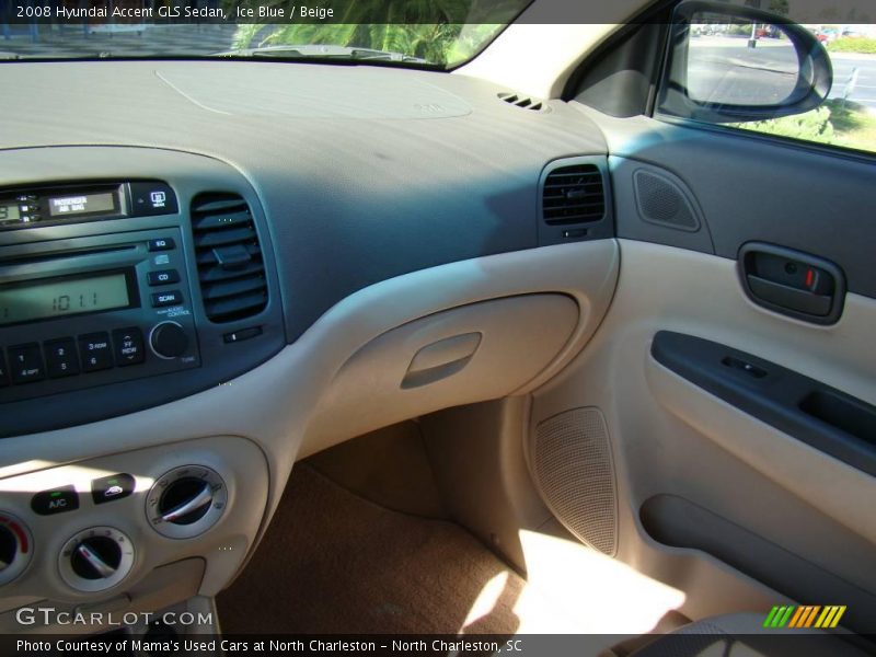 Ice Blue / Beige 2008 Hyundai Accent GLS Sedan