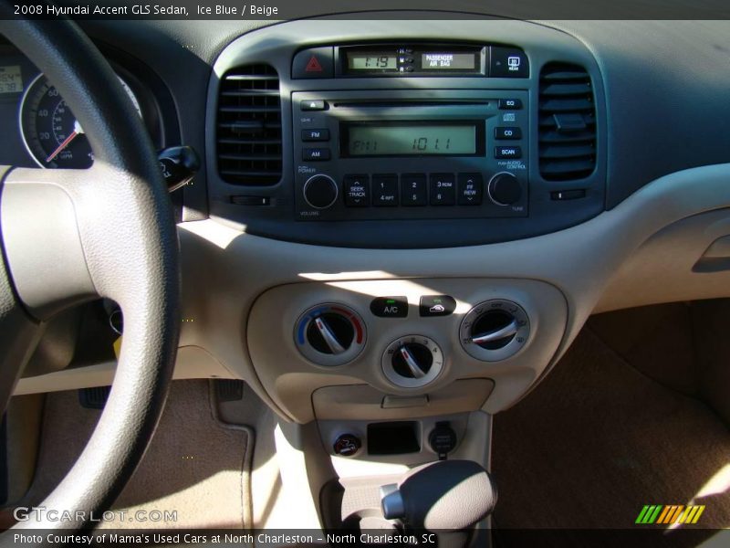 Ice Blue / Beige 2008 Hyundai Accent GLS Sedan