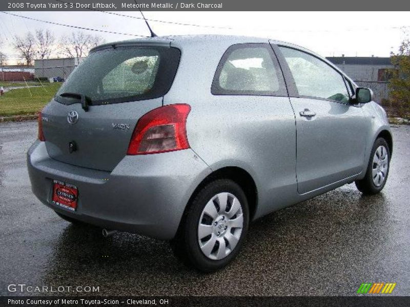 Meteorite Metallic / Dark Charcoal 2008 Toyota Yaris S 3 Door Liftback