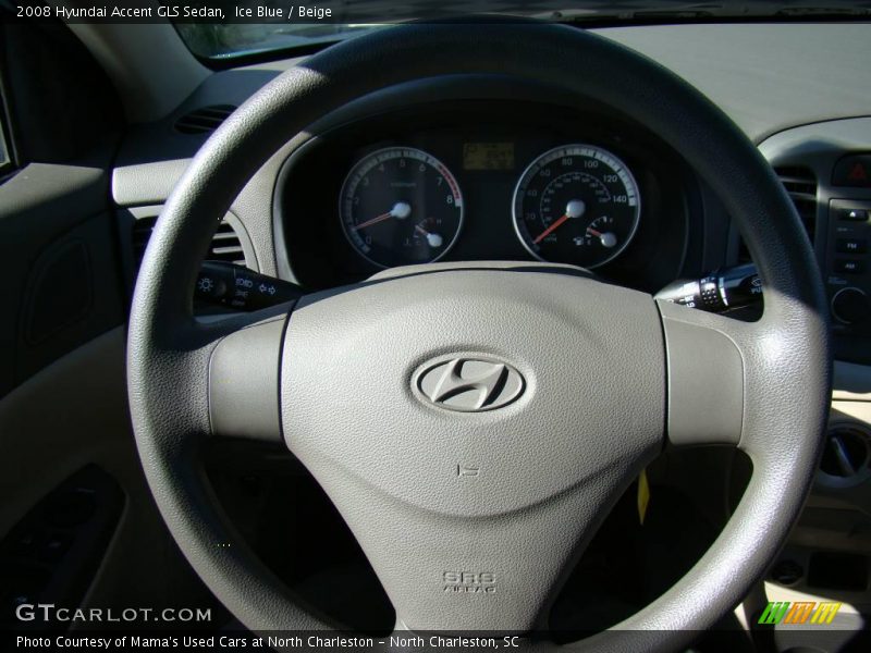 Ice Blue / Beige 2008 Hyundai Accent GLS Sedan