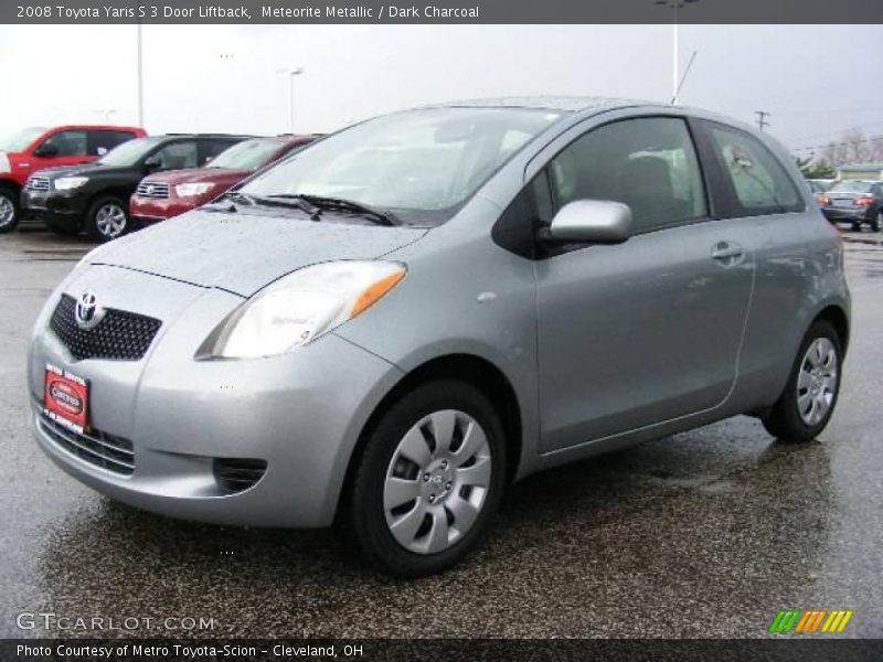 Meteorite Metallic / Dark Charcoal 2008 Toyota Yaris S 3 Door Liftback