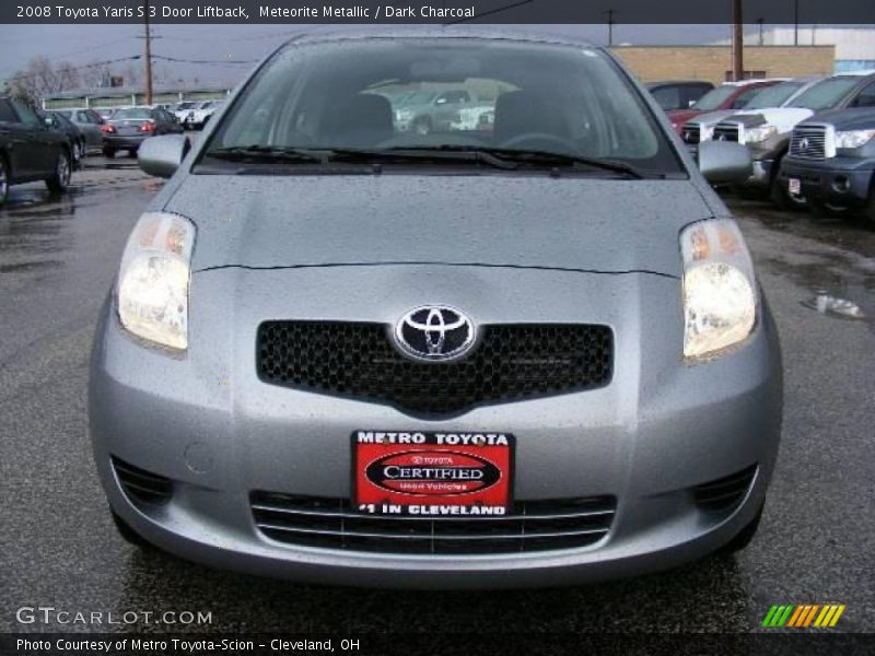 Meteorite Metallic / Dark Charcoal 2008 Toyota Yaris S 3 Door Liftback