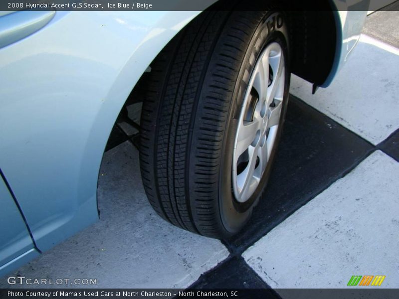 Ice Blue / Beige 2008 Hyundai Accent GLS Sedan