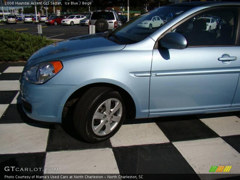 Ice Blue / Beige 2008 Hyundai Accent GLS Sedan