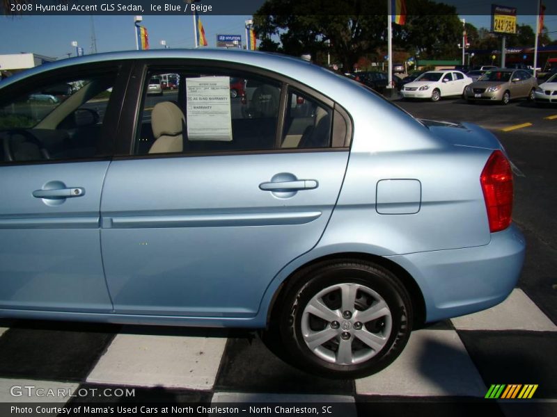 Ice Blue / Beige 2008 Hyundai Accent GLS Sedan