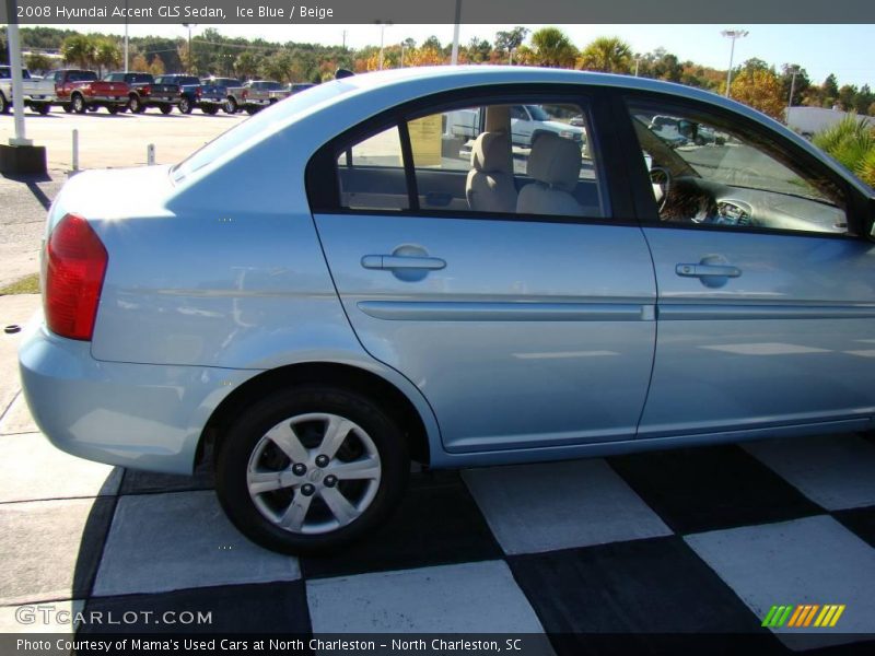 Ice Blue / Beige 2008 Hyundai Accent GLS Sedan