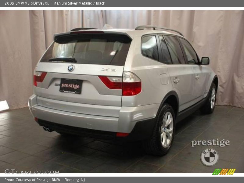 Titanium Silver Metallic / Black 2009 BMW X3 xDrive30i