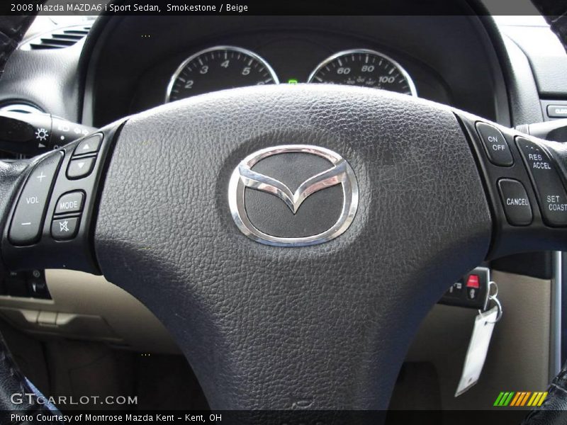 Smokestone / Beige 2008 Mazda MAZDA6 i Sport Sedan