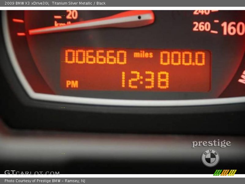 Titanium Silver Metallic / Black 2009 BMW X3 xDrive30i