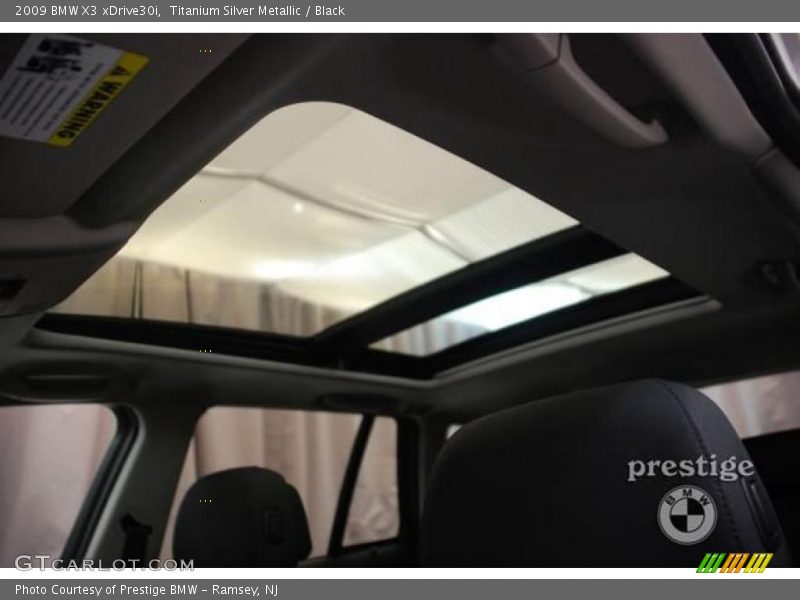Titanium Silver Metallic / Black 2009 BMW X3 xDrive30i