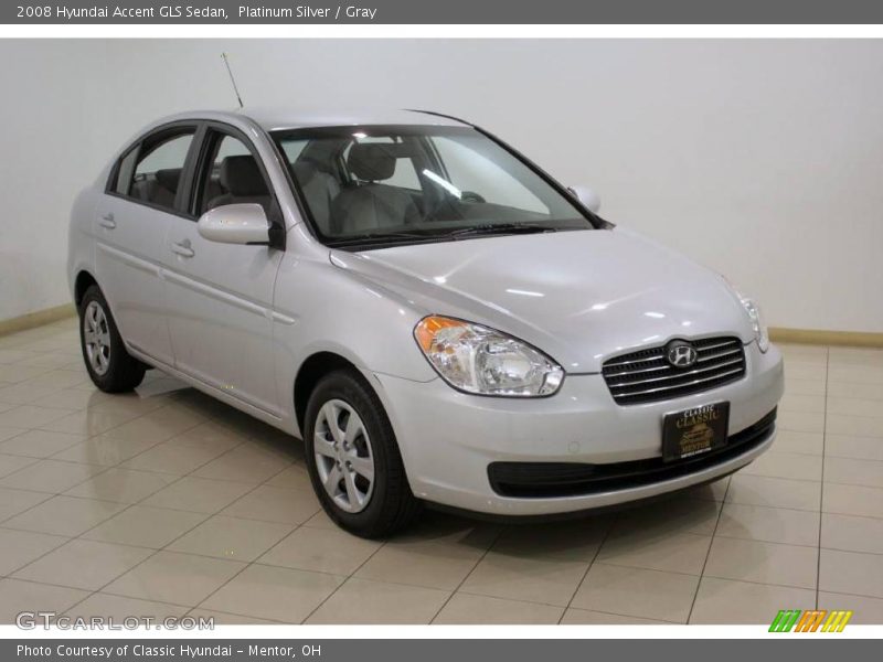Platinum Silver / Gray 2008 Hyundai Accent GLS Sedan
