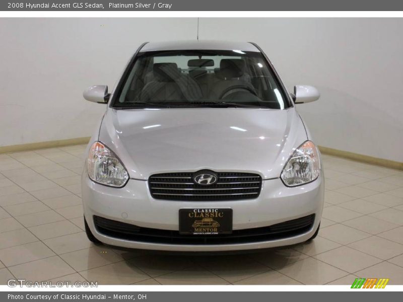 Platinum Silver / Gray 2008 Hyundai Accent GLS Sedan