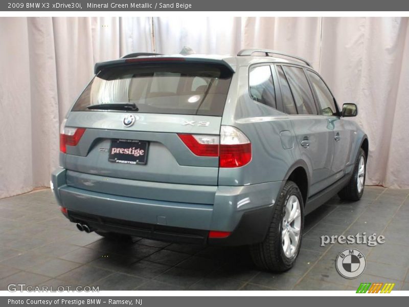 Mineral Green Metallic / Sand Beige 2009 BMW X3 xDrive30i
