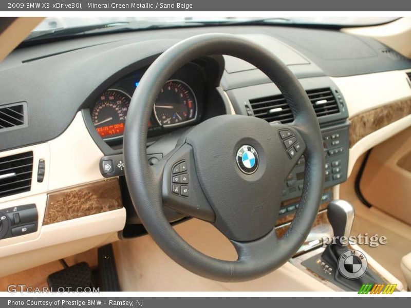 Mineral Green Metallic / Sand Beige 2009 BMW X3 xDrive30i