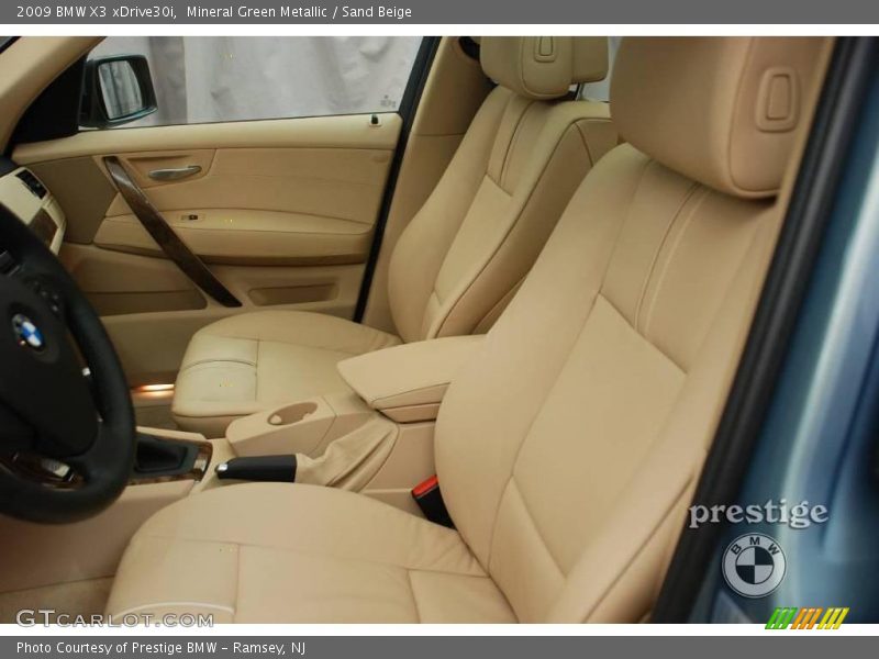 Mineral Green Metallic / Sand Beige 2009 BMW X3 xDrive30i
