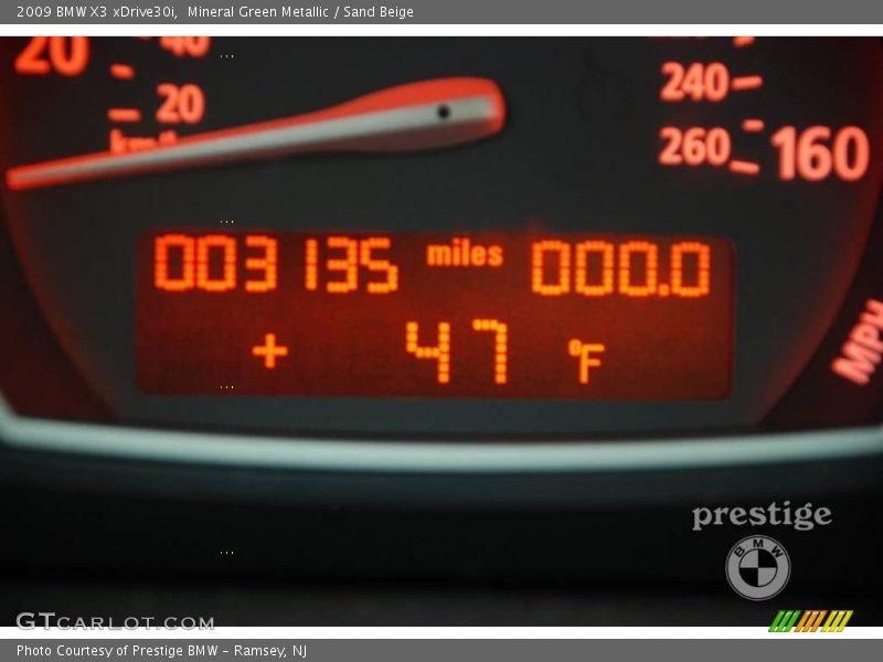 Mineral Green Metallic / Sand Beige 2009 BMW X3 xDrive30i