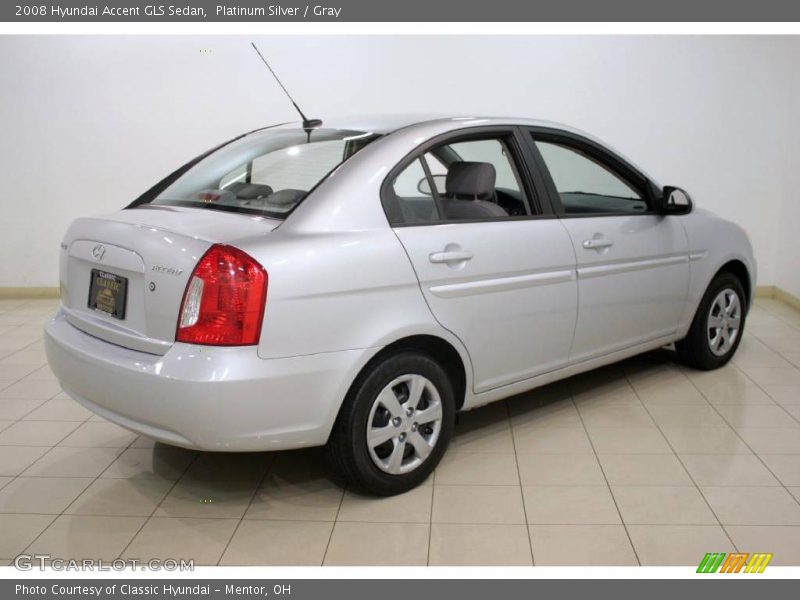 Platinum Silver / Gray 2008 Hyundai Accent GLS Sedan