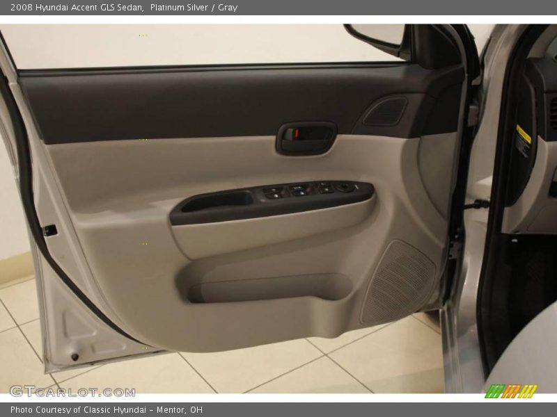Platinum Silver / Gray 2008 Hyundai Accent GLS Sedan