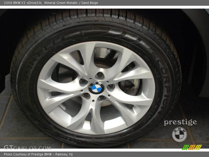 Mineral Green Metallic / Sand Beige 2009 BMW X3 xDrive30i