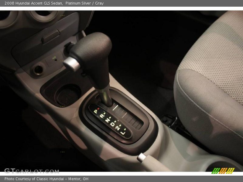 Platinum Silver / Gray 2008 Hyundai Accent GLS Sedan