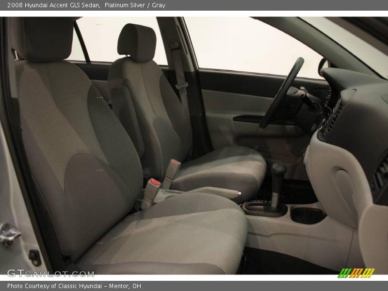 Platinum Silver / Gray 2008 Hyundai Accent GLS Sedan