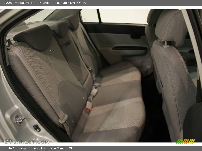 Platinum Silver / Gray 2008 Hyundai Accent GLS Sedan