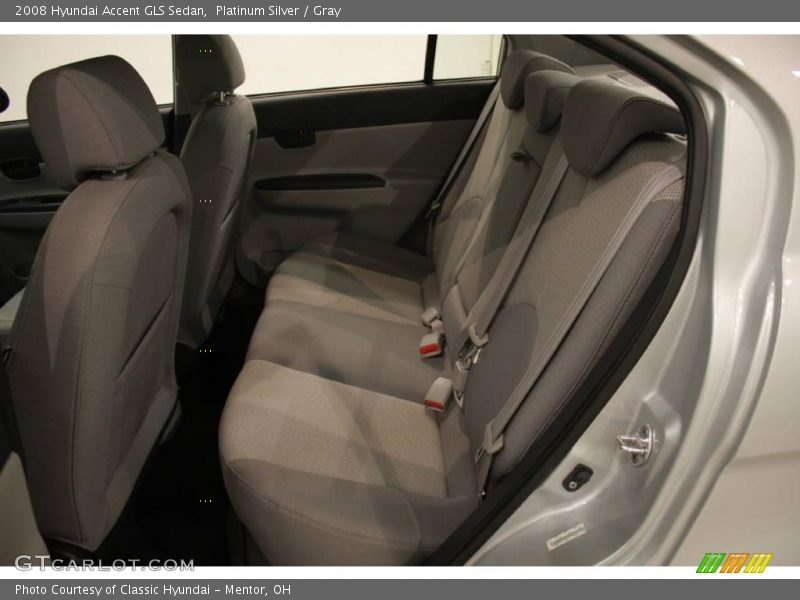 Platinum Silver / Gray 2008 Hyundai Accent GLS Sedan