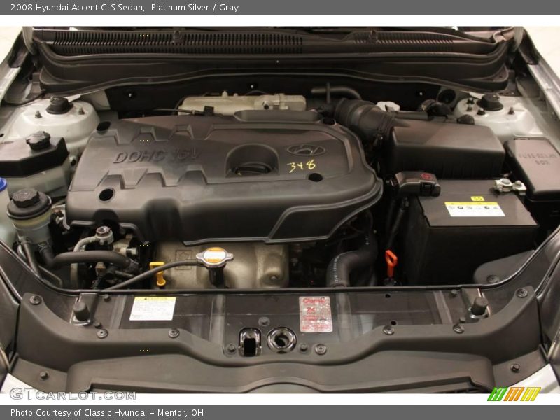 Platinum Silver / Gray 2008 Hyundai Accent GLS Sedan