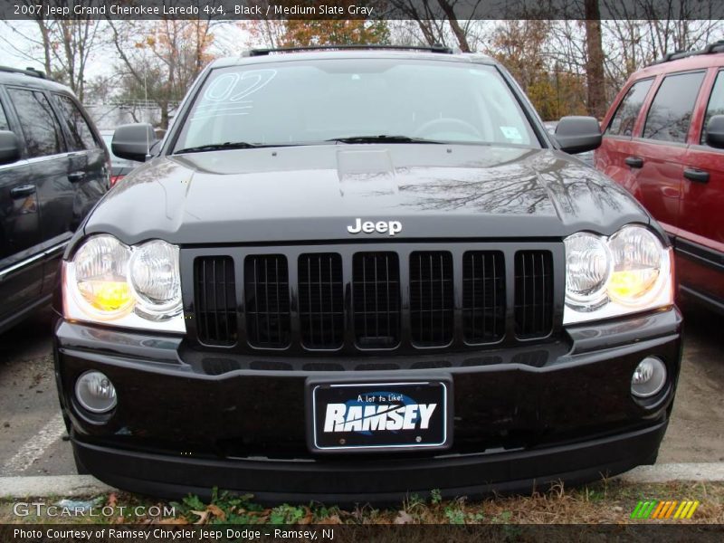 Black / Medium Slate Gray 2007 Jeep Grand Cherokee Laredo 4x4