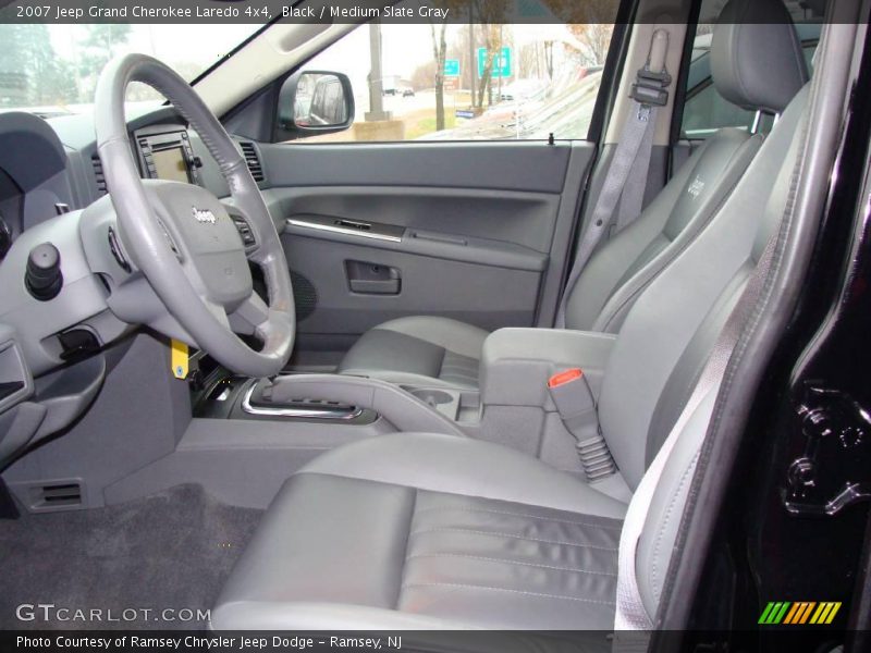 Black / Medium Slate Gray 2007 Jeep Grand Cherokee Laredo 4x4