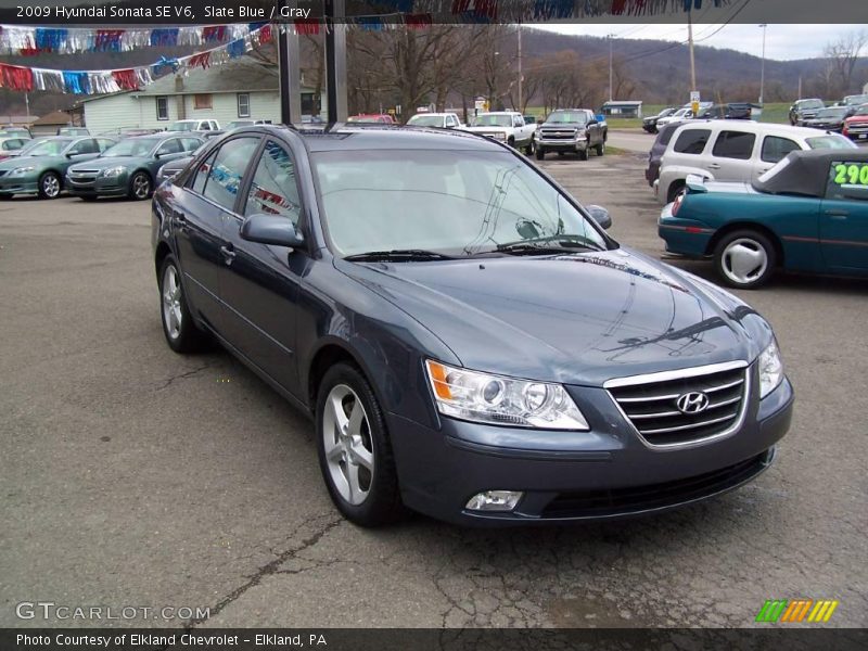 Slate Blue / Gray 2009 Hyundai Sonata SE V6