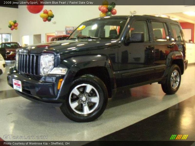 Modern Blue Pearl / Pastel Slate Gray 2008 Jeep Liberty Sport